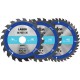 Labor HM cirkelzaagbladset hout 184x30x2,4mm - 20,24,40T 3 stuks