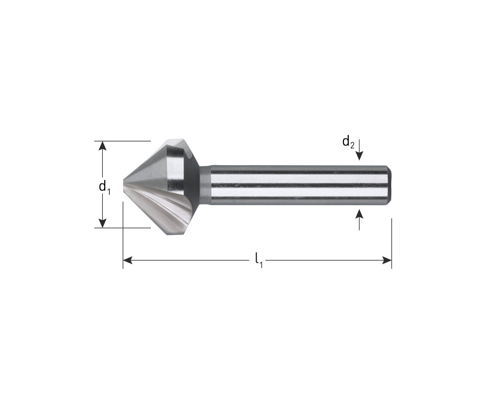 Verzinkboren 90°, DIN 335c, HSS geslepen